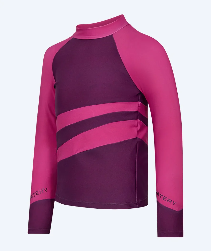 Watery UV-shirt for kids - Manami Long Sleeve Rashguard - Purple - Image 6