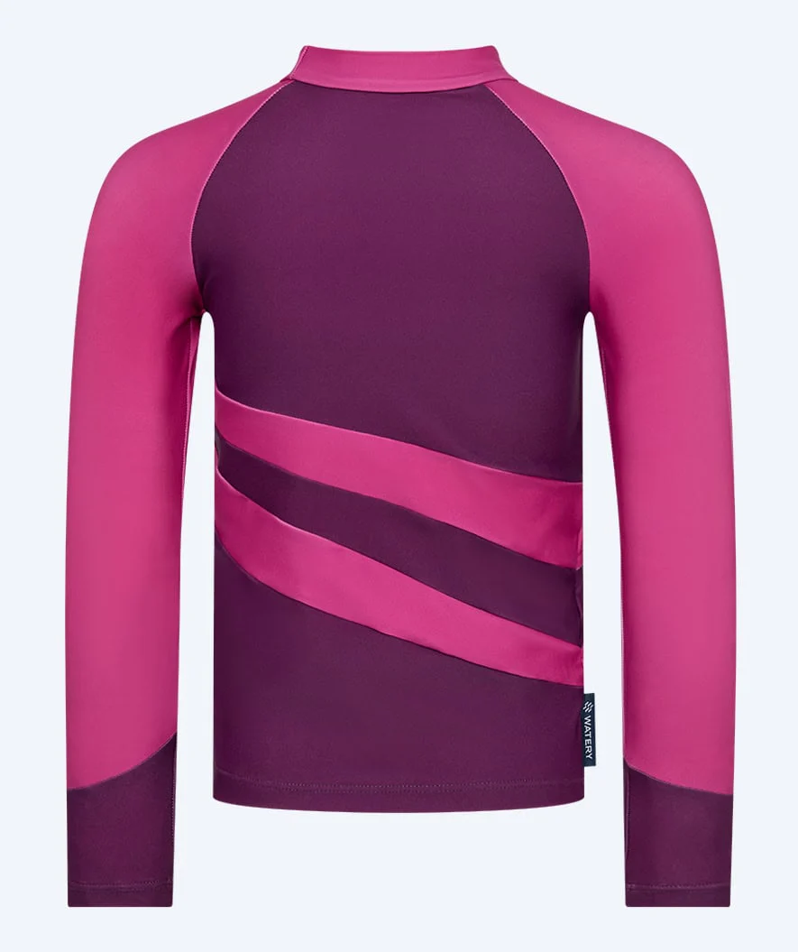 Watery UV-shirt for kids - Manami Long Sleeve Rashguard - Purple - Image 8
