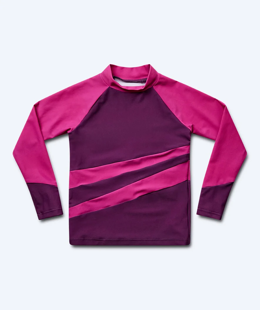 Watery UV-shirt for kids - Manami Long Sleeve Rashguard - Purple - Image 9