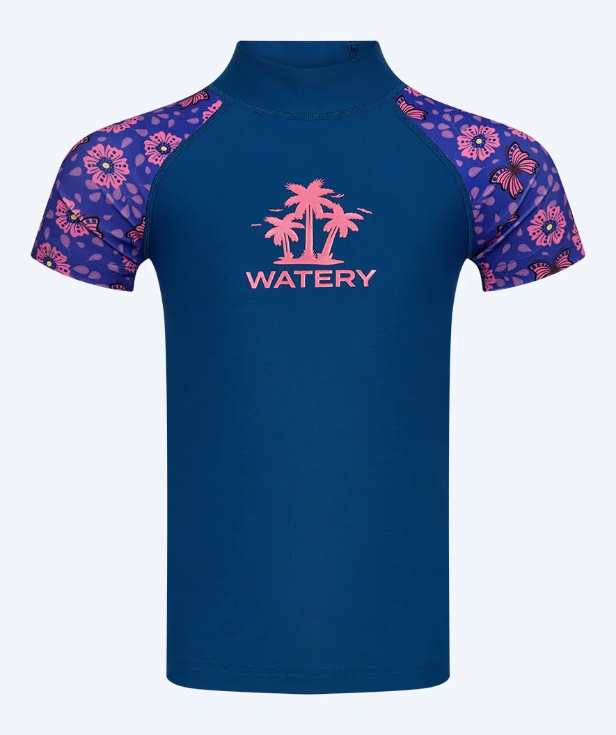 Watery UV-shirt for kids - Osiris Short Sleeve Rashguard - Purple/dark blue - Image 3