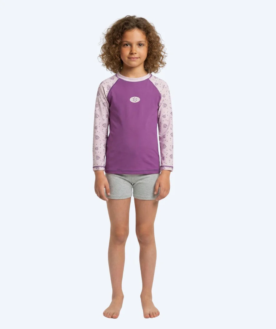 Watery UV-shirt for kids - Brandman Long Sleeve Rashguard - Pink/purple - Image 2