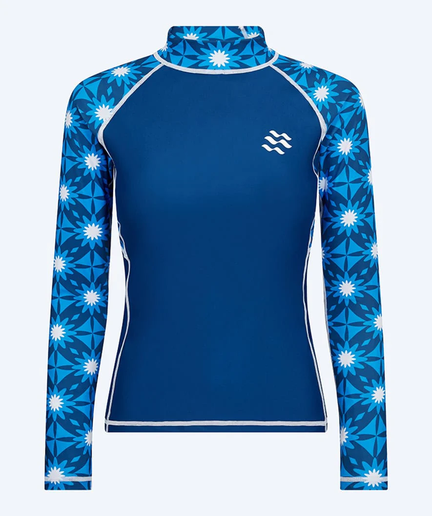 Watery UV-shirt for women - Aiko Long Sleeve Rashguard - Blue/dark blue - Image 10
