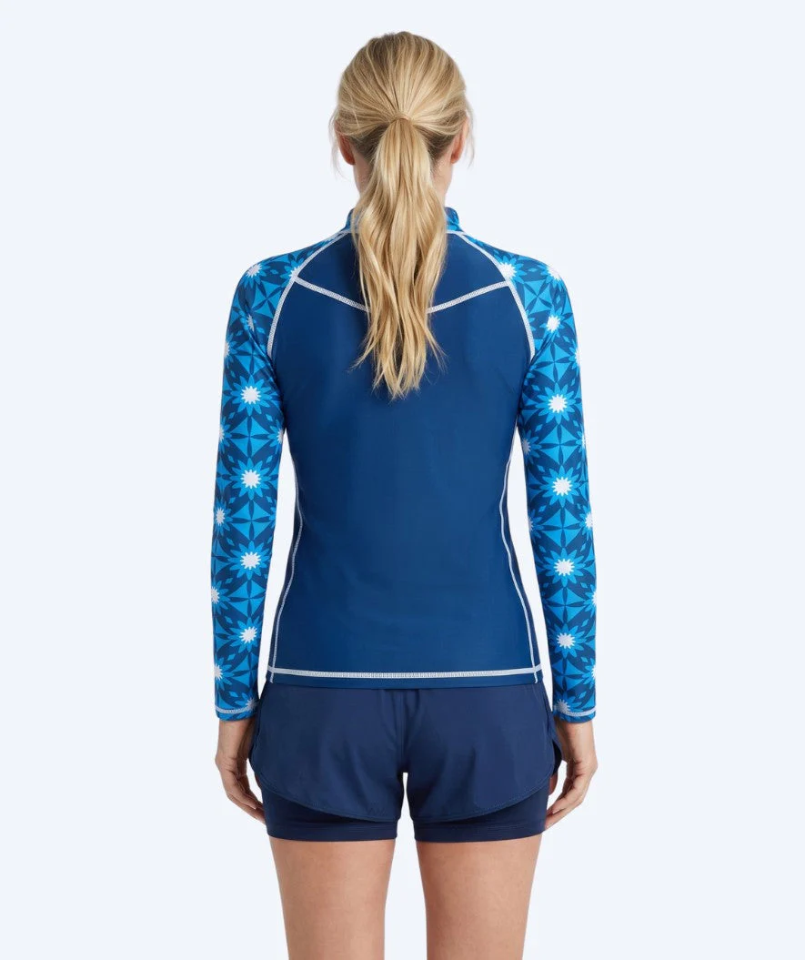 Watery UV-shirt for women - Aiko Long Sleeve Rashguard - Blue/dark blue - Image 2