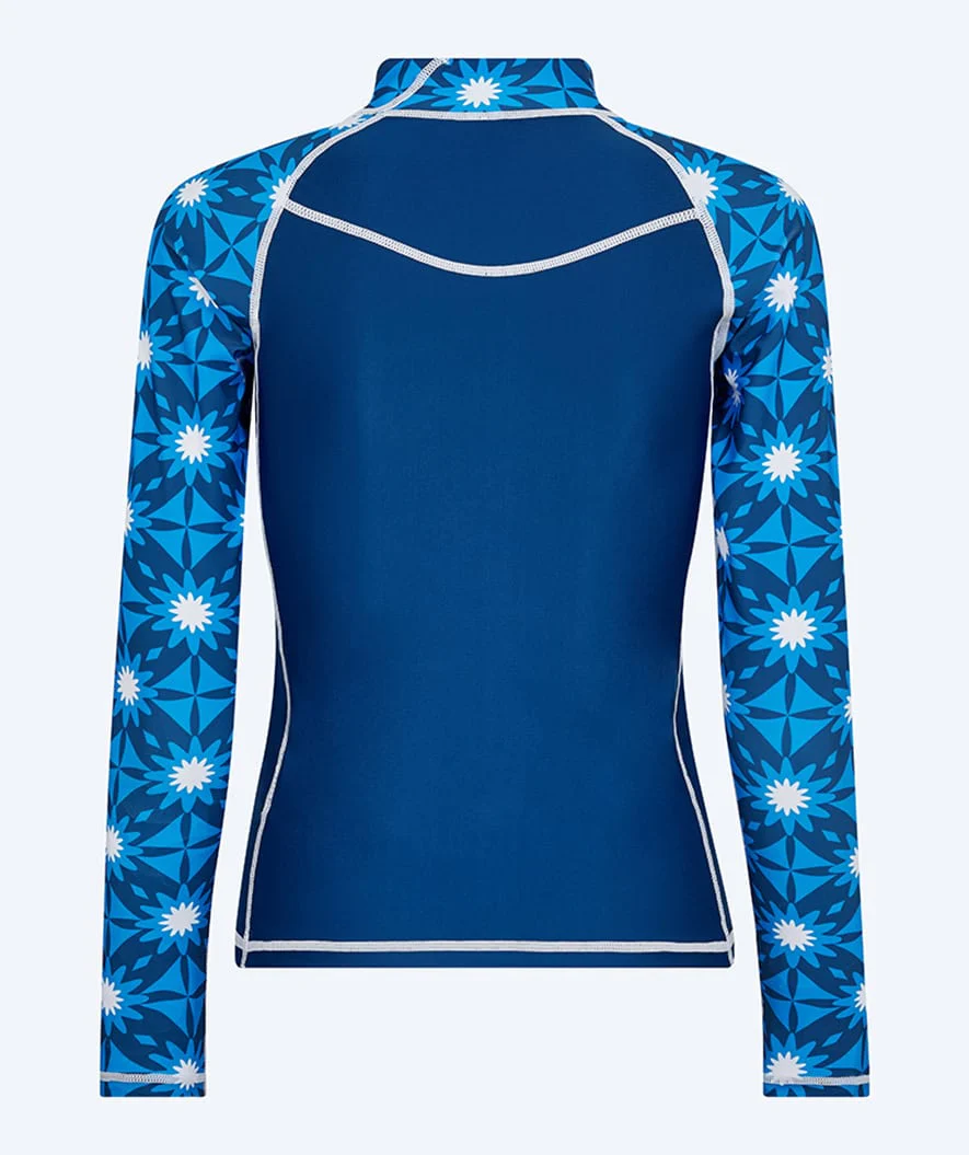 Watery UV-shirt for women - Aiko Long Sleeve Rashguard - Blue/dark blue - Image 9