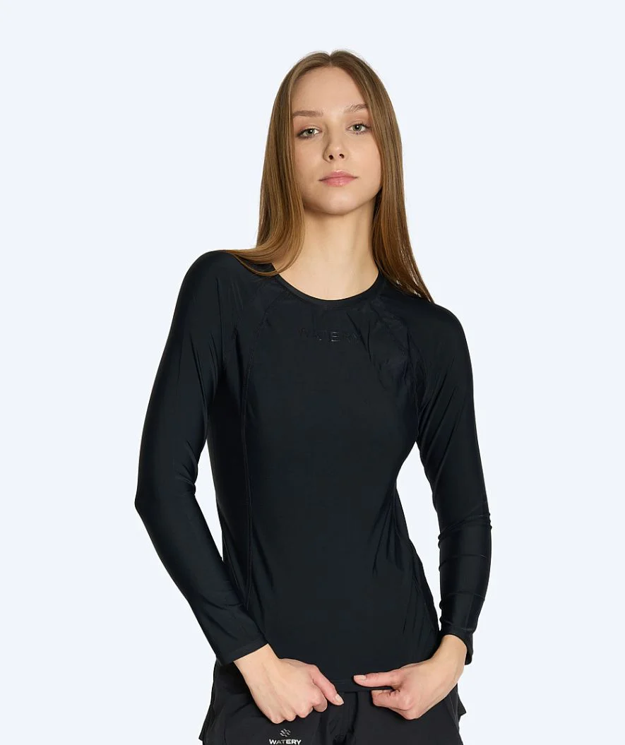 Watery UV-shirt for women - Remington Long Sleeve Rashguard - Black - Image 3