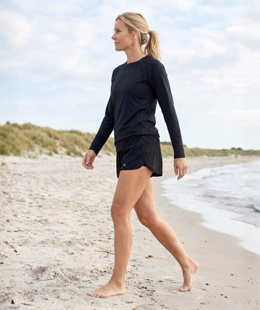 Watery UV-shirt for women - Remington Long Sleeve Rashguard - Black - Image 4
