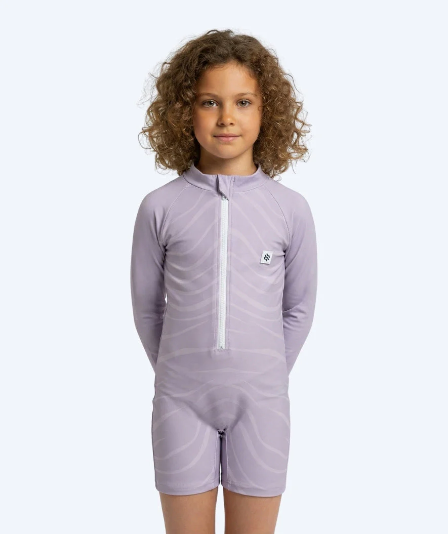 Watery UV-suit for children - Fjord Long Sleeve Rashguard - Purple