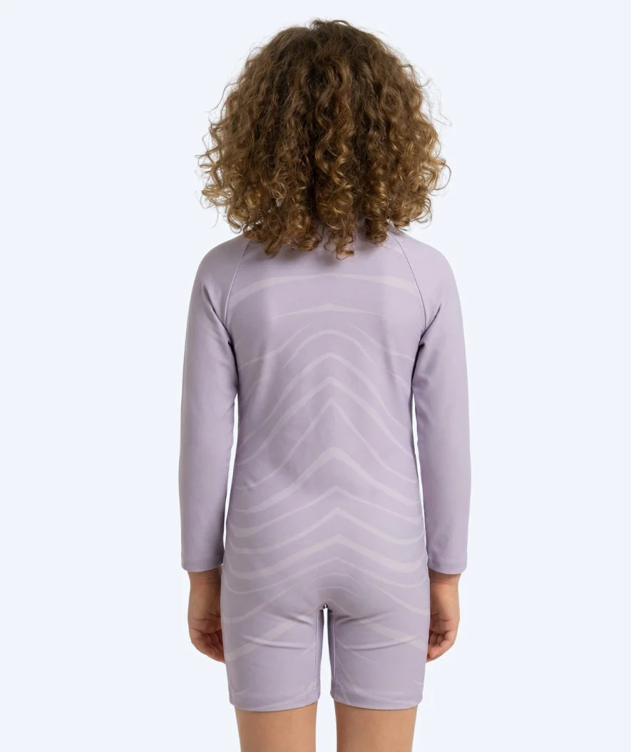 Watery UV-suit for children - Fjord Long Sleeve Rashguard - Purple - Image 2