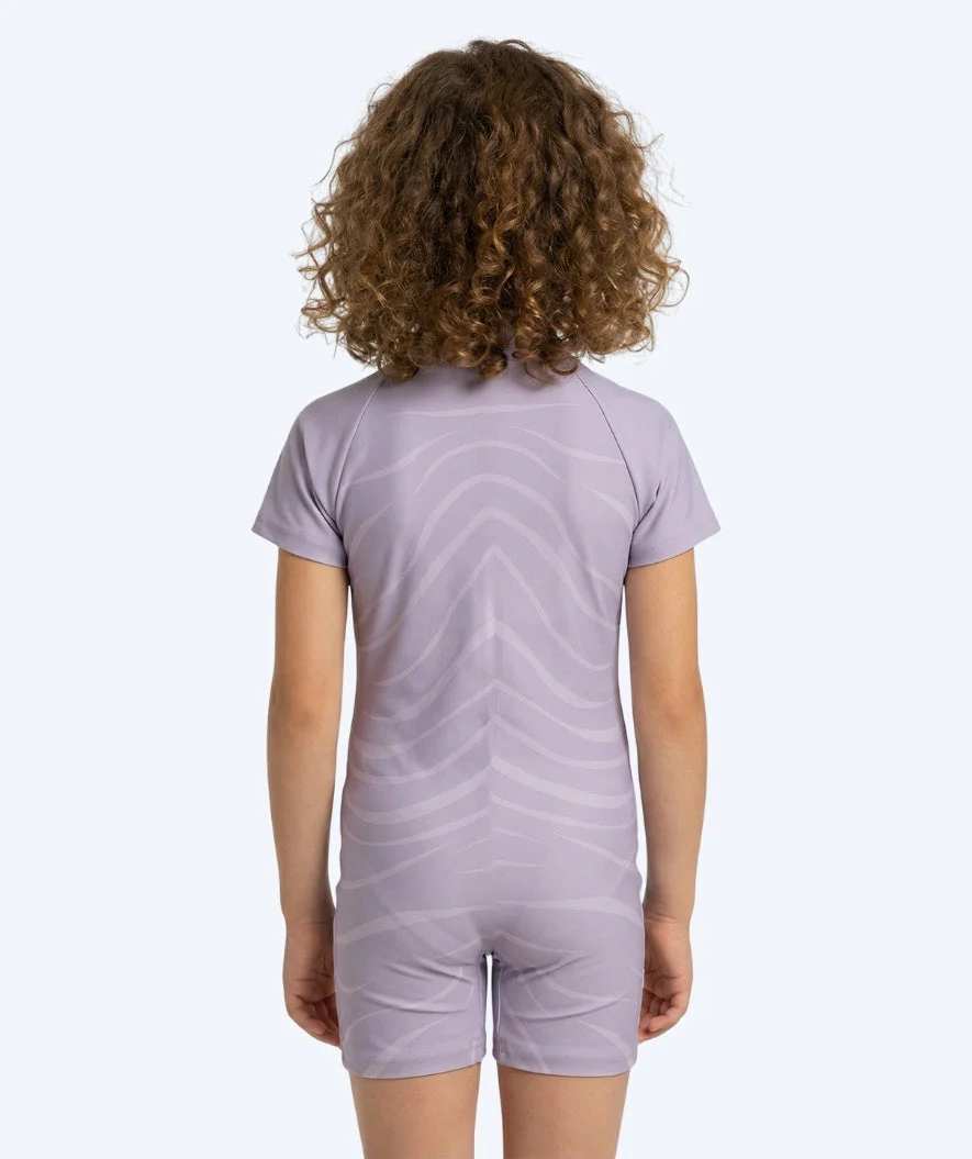 Watery UV-suit for children - Fjord Short Sleeve Rashguard - Purple - Image 2
