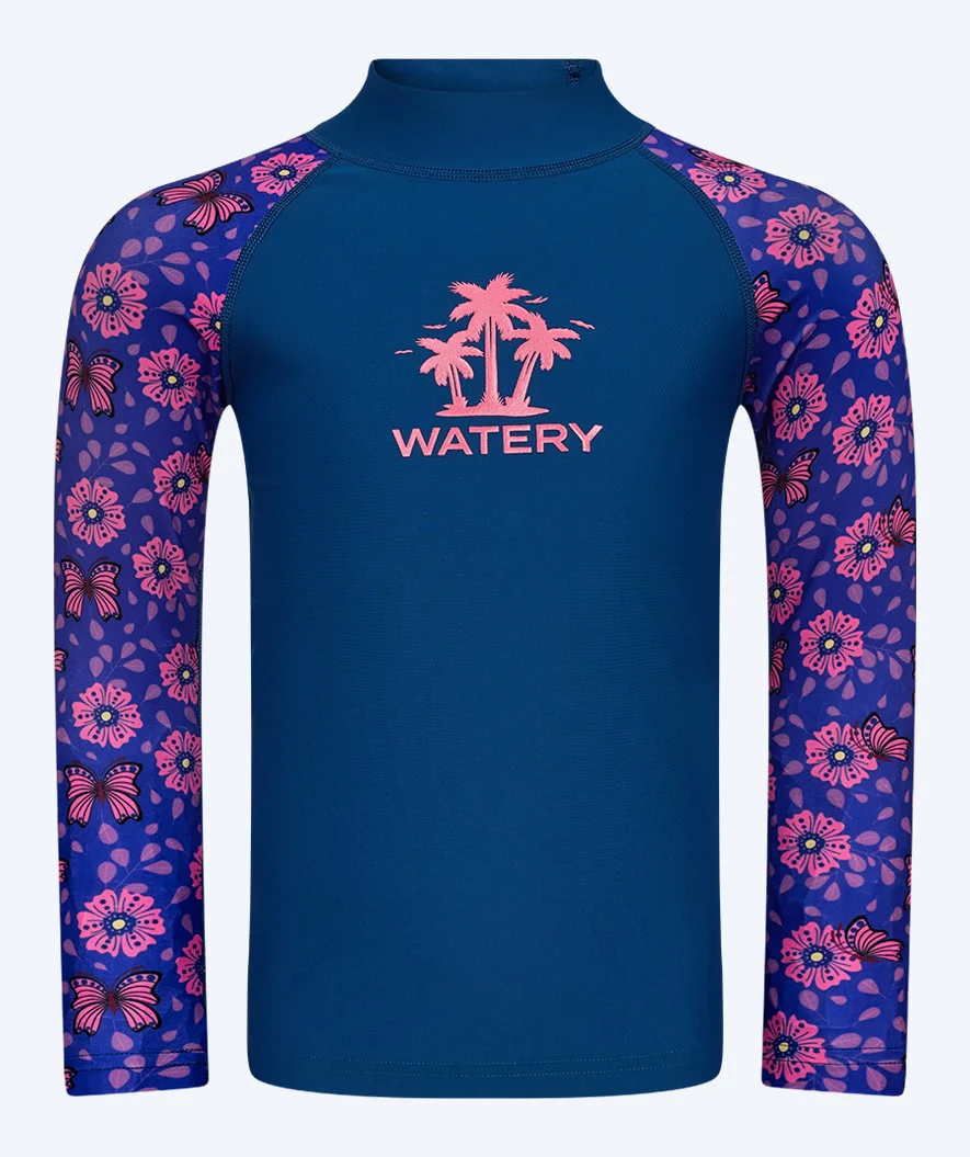 Watery UV-shirt for kids - Osiris Long Sleeve Rashguard - Purple/dark blue - Image 9