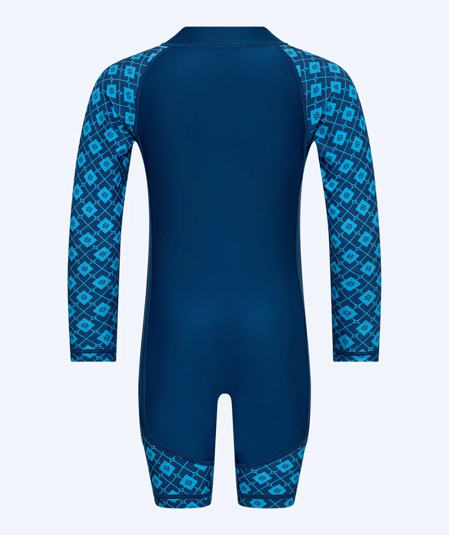 Watery UV-suit for children - Athena Long Sleeve Rashguard - Dark blue - Image 2