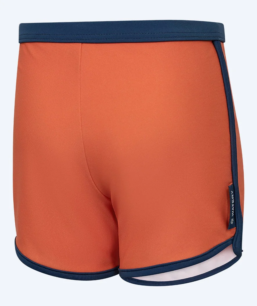 Watery UV swim shorts for kids - Manami - Orange/blue - Image 6