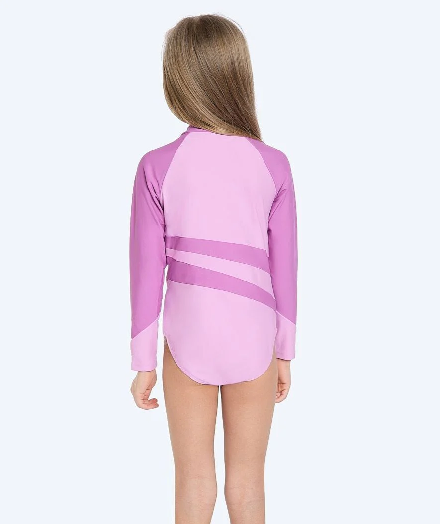 Watery UV-swimsuit for kids - Manami - Atlantic Purple - Image 2