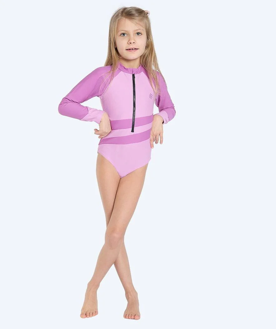 Watery UV-swimsuit for kids - Manami - Atlantic Purple - Image 3
