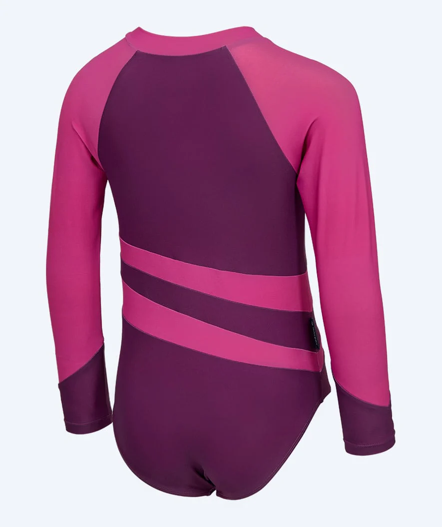 Watery UV-swimsuit for kids - Manami - Purple - Image 5