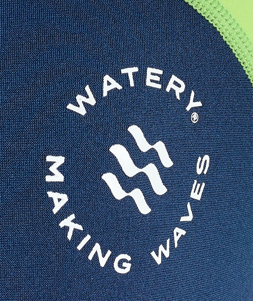Watery UV wetsuit for kids - Calypso Shorty - Atlantic Green - Image 16