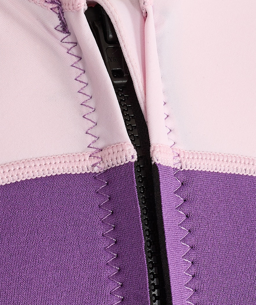 Watery UV wetsuit for kids - Calypso Shorty - Atlantic Purple - Image 7