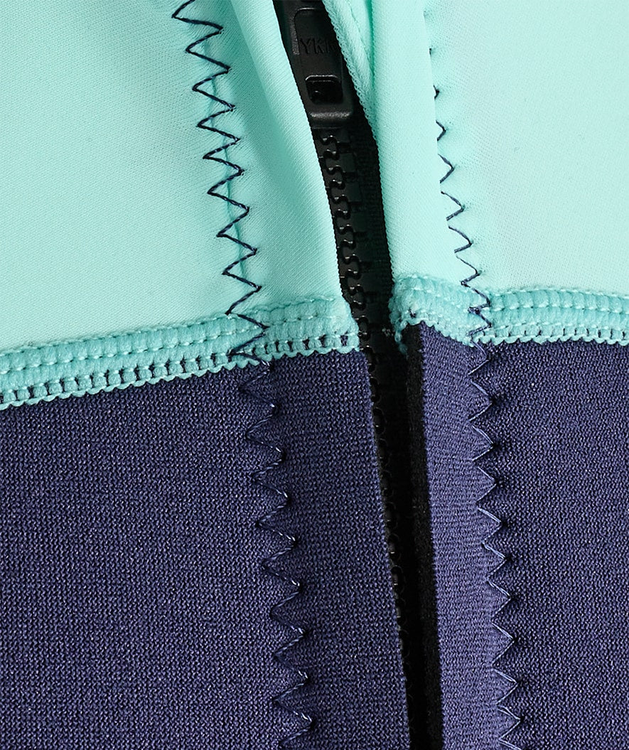 Watery UV wetsuit for kids - Calypso Shorty - Atlantic Turquoise - Image 12