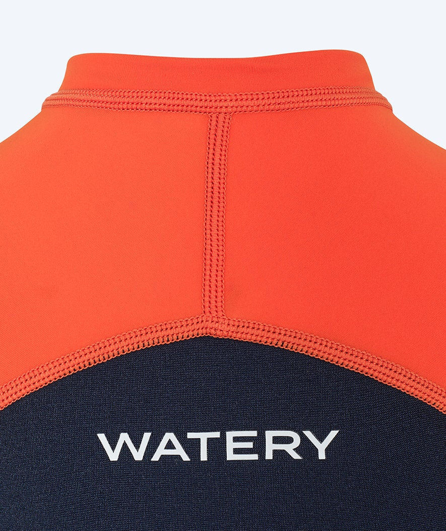 Watery UV wetsuit for kids - Calypso Shorty - Orange/blue - Image 14