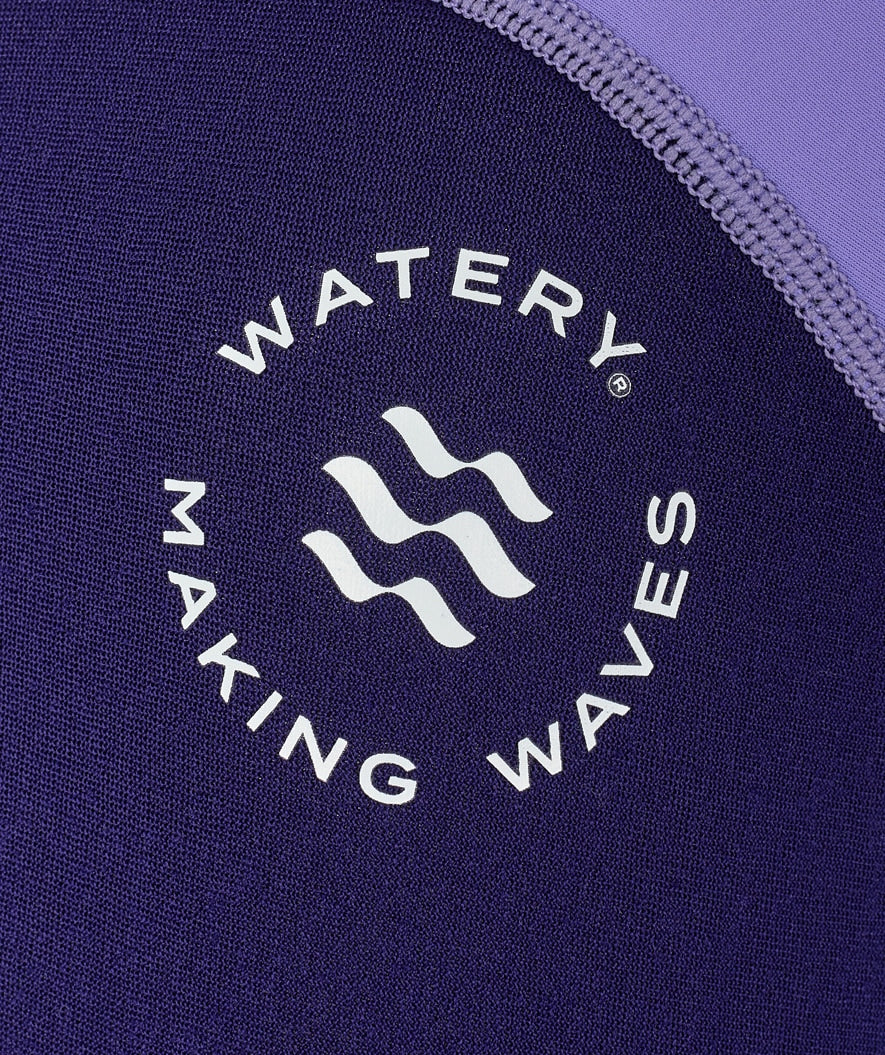 Watery UV wetsuit for kids - Calypso Shorty - Purple - Image 10