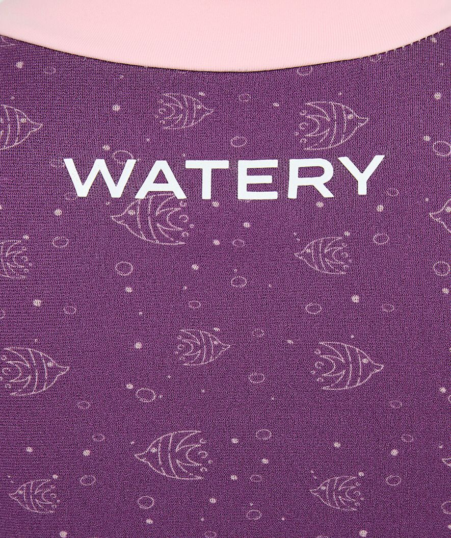 Watery wetsuit for kids - Baia Full-Body - Atlantic Purple - Image 12