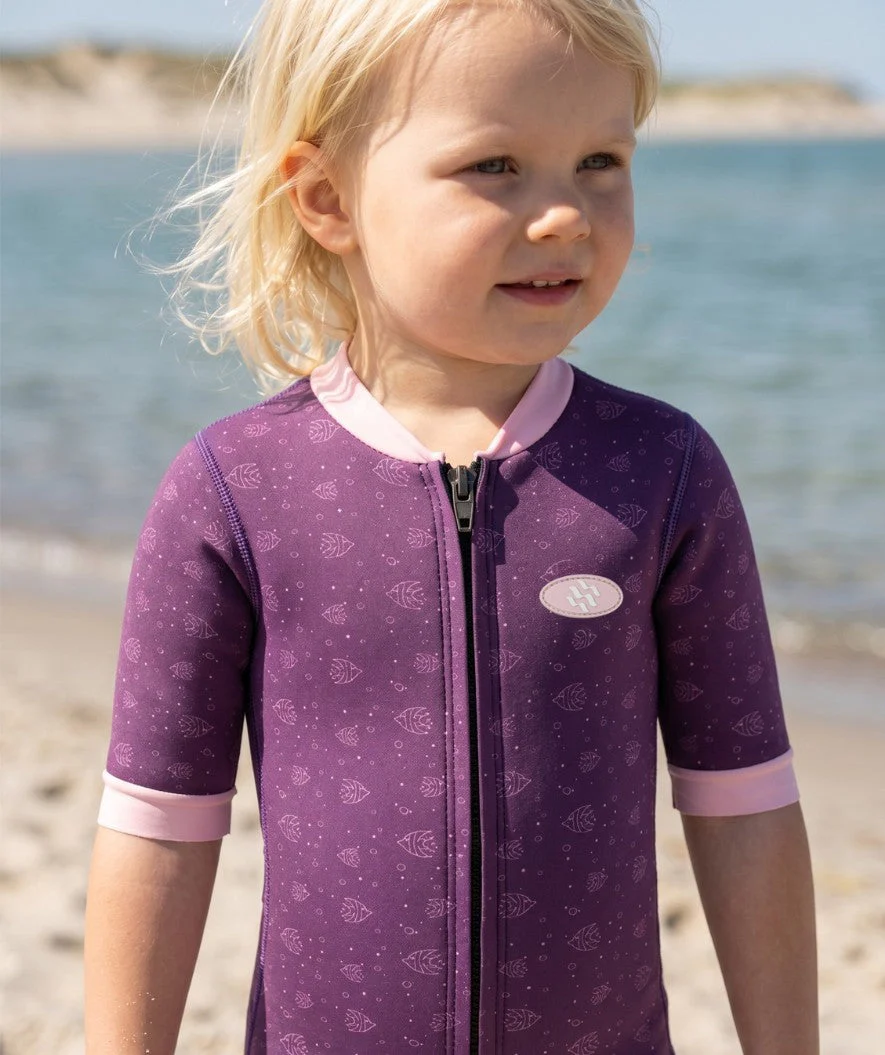 Watery wetsuit for kids - Baia Full-Body - Atlantic Purple - Image 4