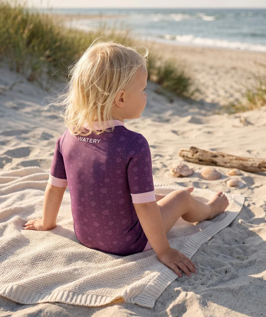 Watery wetsuit for kids - Baia Full-Body - Atlantic Purple - Image 5