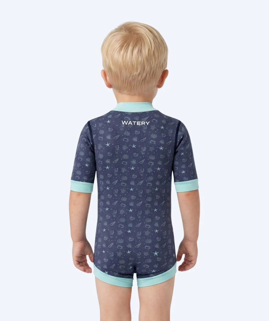 Watery wetsuit for kids - Baia Full-Body - Atlantic Turquoise - Image 2