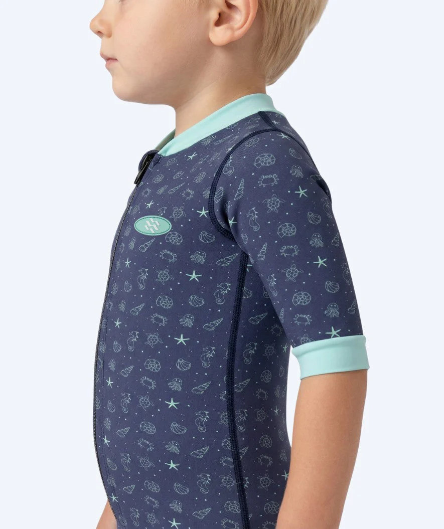 Watery wetsuit for kids - Baia Full-Body - Atlantic Turquoise - Image 3