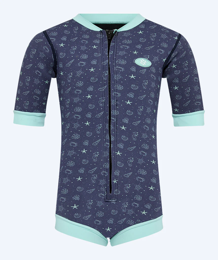 Watery wetsuit for kids - Baia Full-Body - Atlantic Turquoise - Image 7