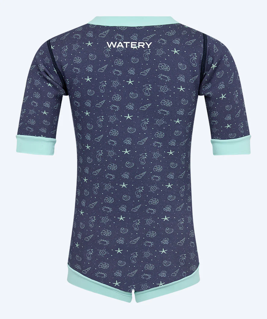 Watery wetsuit for kids - Baia Full-Body - Atlantic Turquoise - Image 8