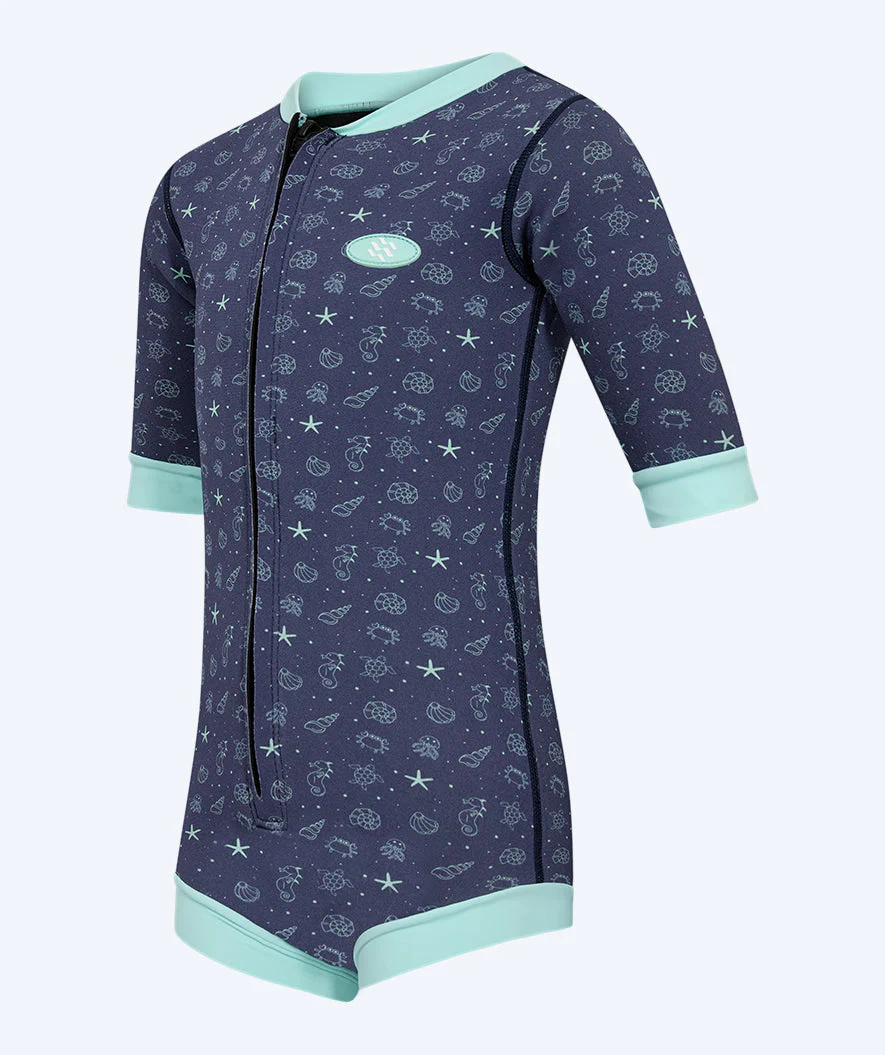 Watery wetsuit for kids - Baia Full-Body - Atlantic Turquoise - Image 9