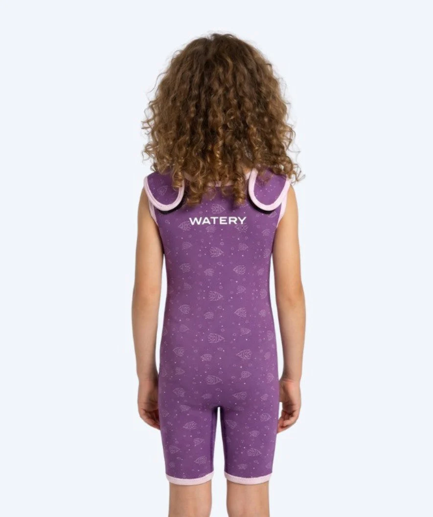 Watery wetsuit for kids - Baia Shorty - Atlantic Purple - Image 2