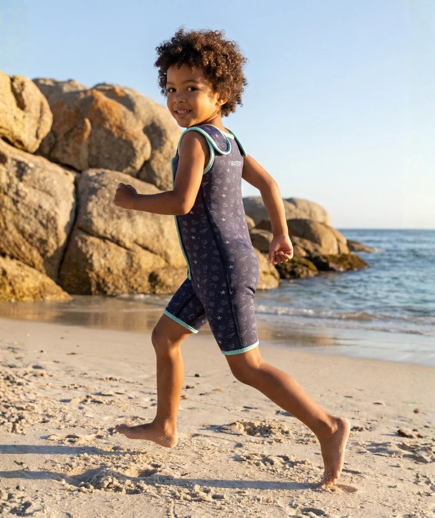 Watery wetsuit for kids - Baia Shorty - Atlantic Turquoise - Image 10