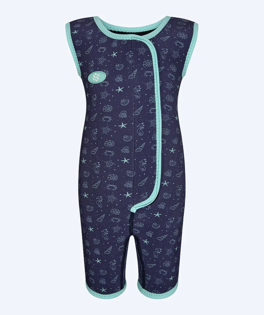 Watery wetsuit for kids - Baia Shorty - Atlantic Turquoise - Image 12
