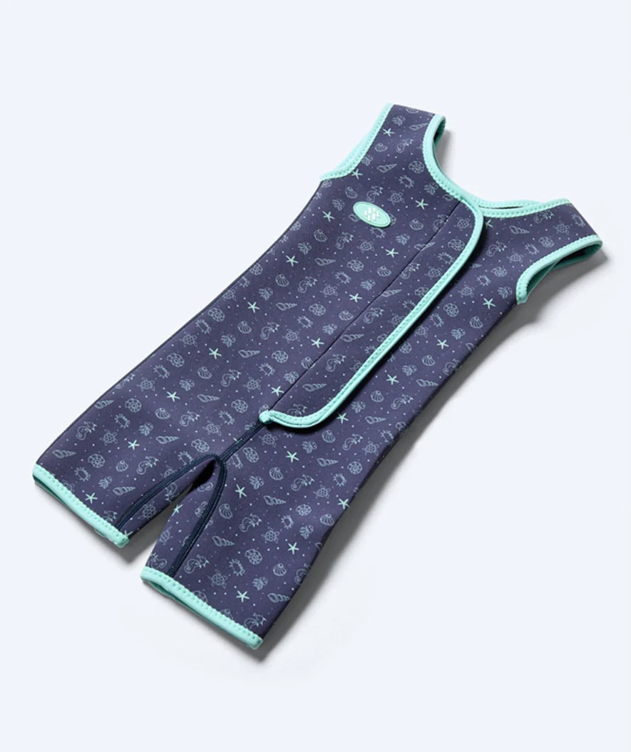 Watery wetsuit for kids - Baia Shorty - Atlantic Turquoise - Image 16