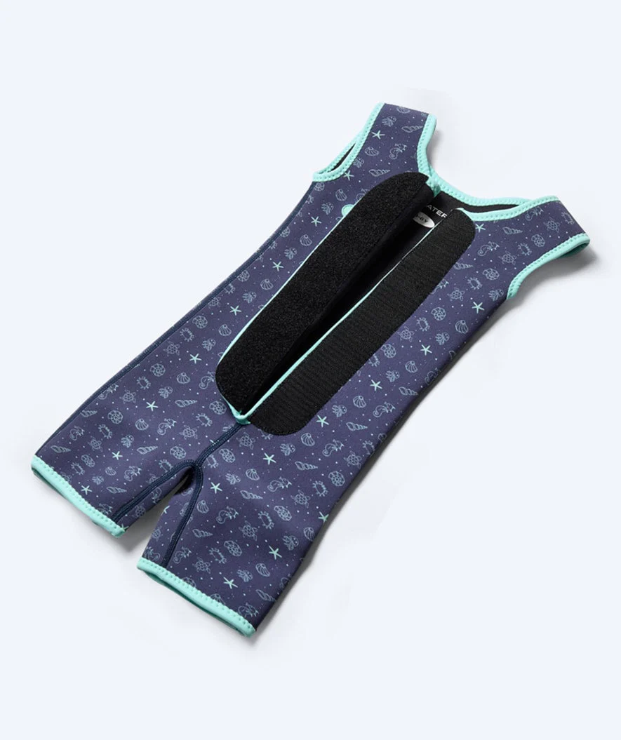 Watery wetsuit for kids - Baia Shorty - Atlantic Turquoise - Image 17