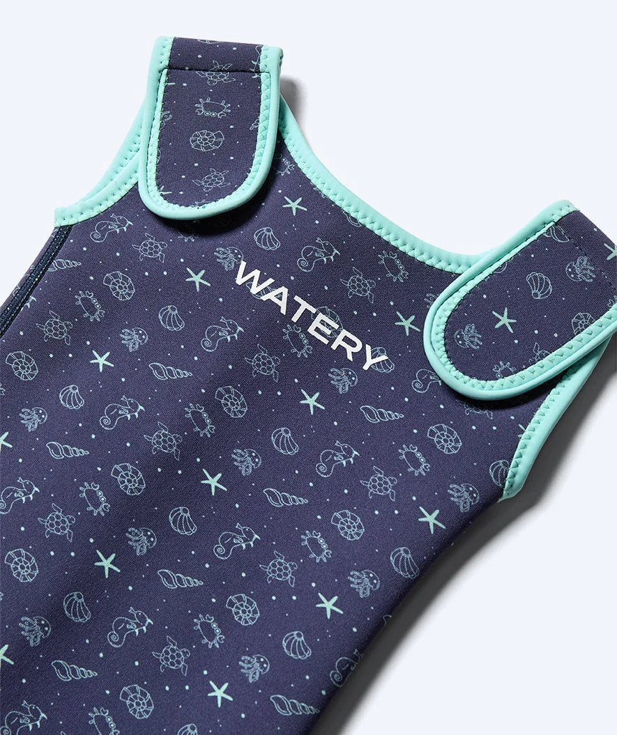 Watery wetsuit for kids - Baia Shorty - Atlantic Turquoise - Image 19