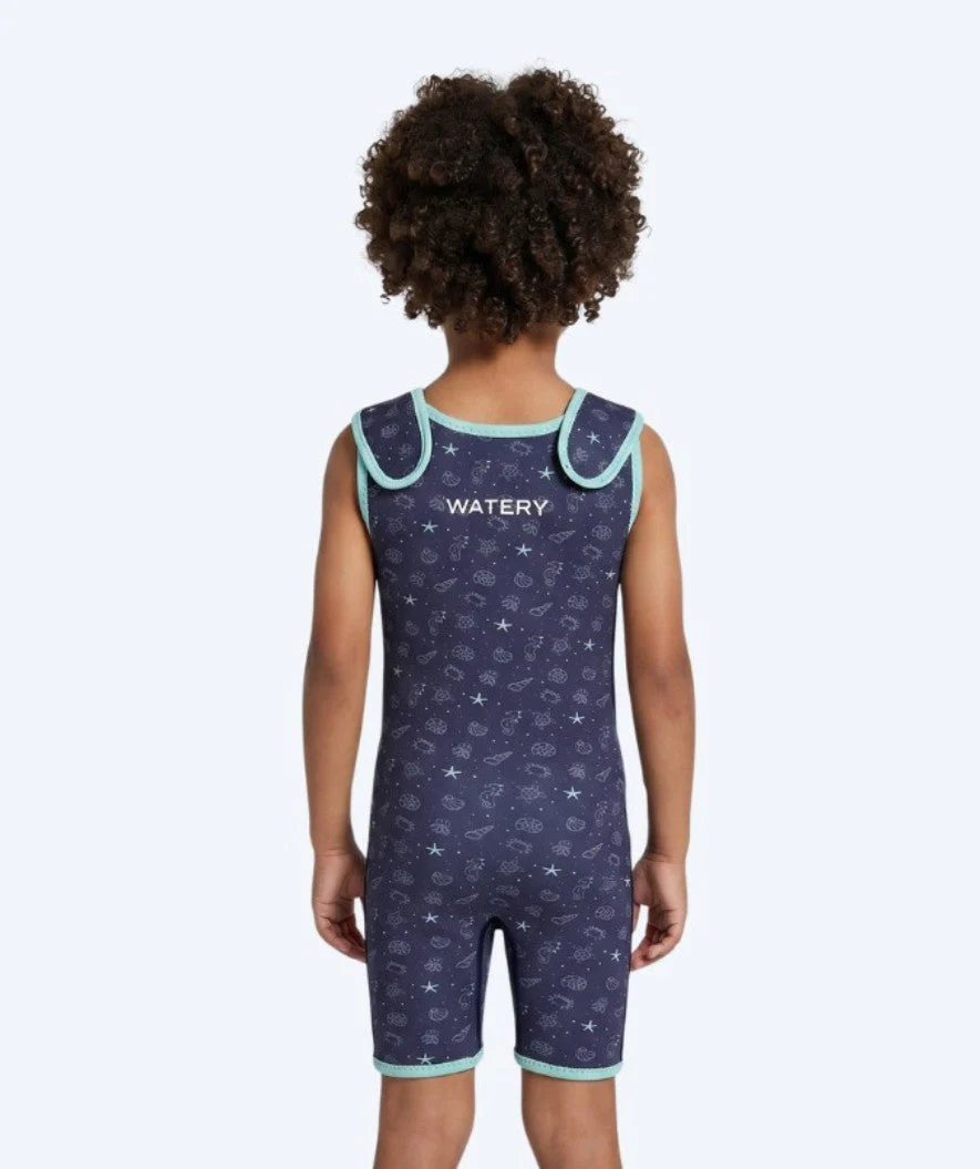 Watery wetsuit for kids - Baia Shorty - Atlantic Turquoise - Image 2