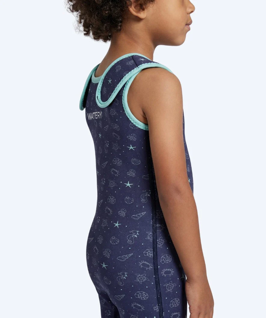 Watery wetsuit for kids - Baia Shorty - Atlantic Turquoise - Image 6