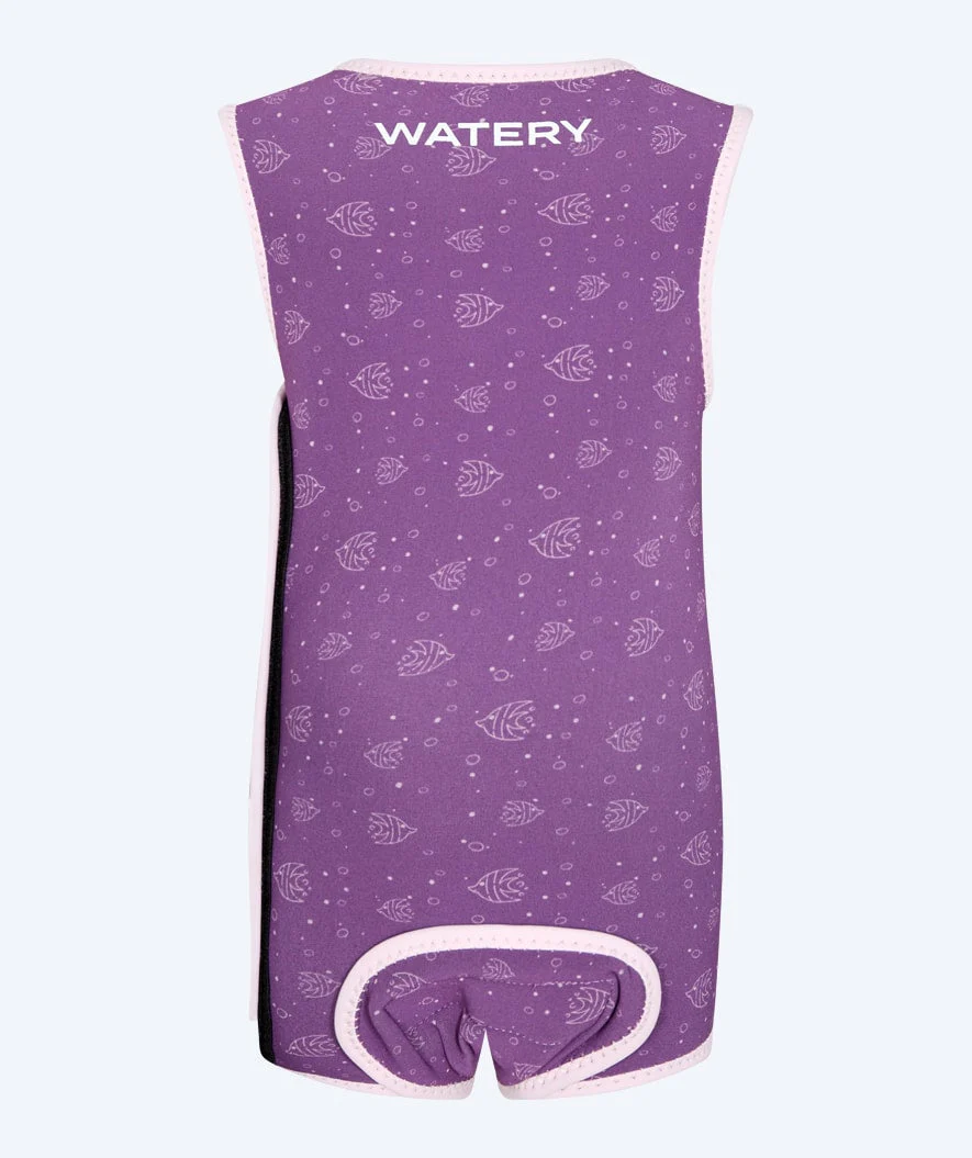 Watery wetsuit for kids - Baia Wrap - Atlantic Purple - Image 11