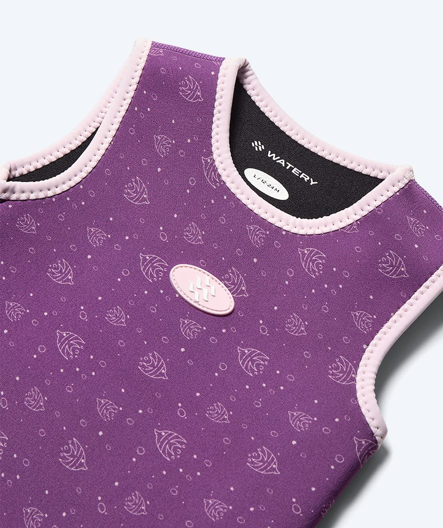 Watery wetsuit for kids - Baia Wrap - Atlantic Purple - Image 14