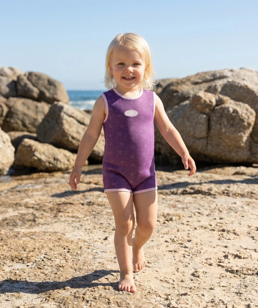 Watery wetsuit for kids - Baia Wrap - Atlantic Purple - Image 4