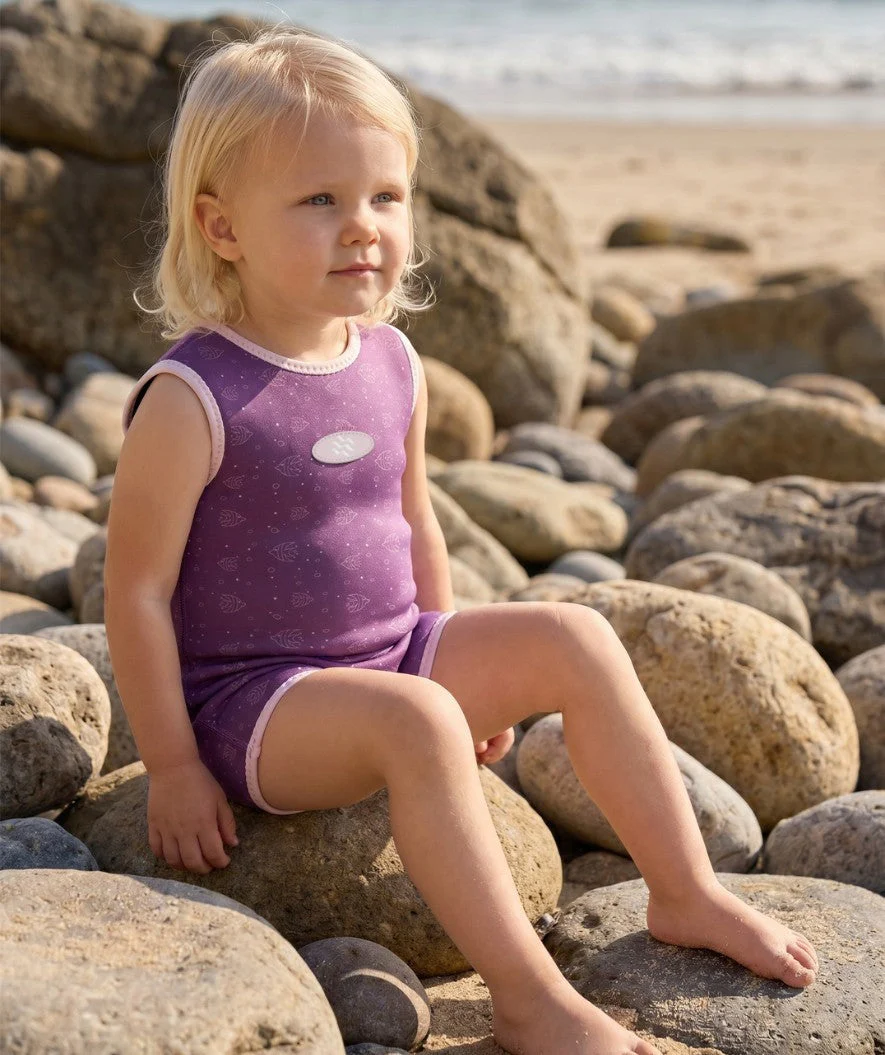 Watery wetsuit for kids - Baia Wrap - Atlantic Purple - Image 5