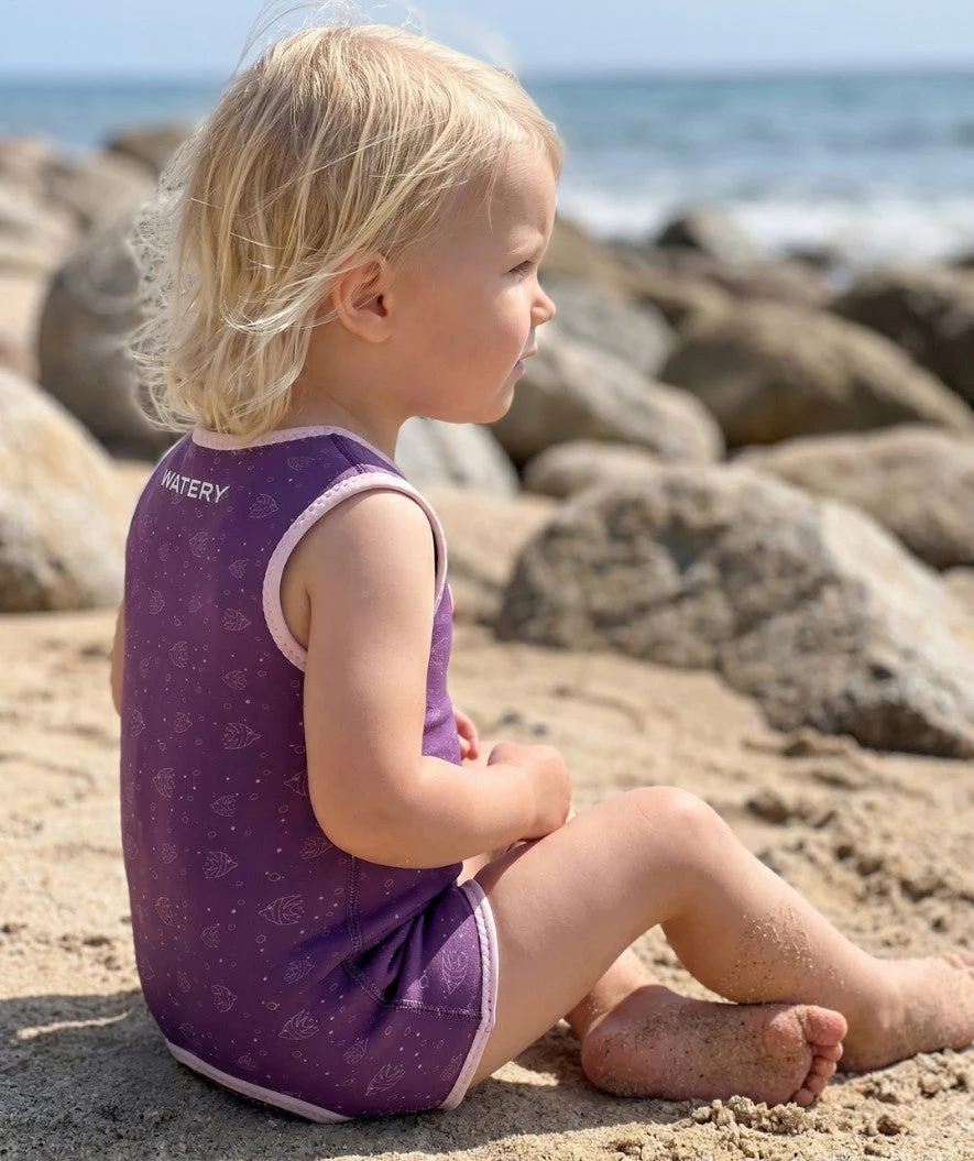 Watery wetsuit for kids - Baia Wrap - Atlantic Purple - Image 9