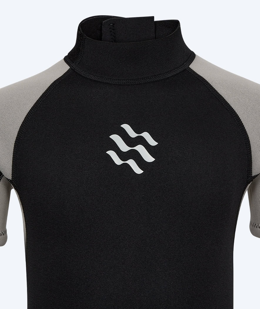 Watery wetsuit for kids - Short Sleeve Duncan (3mm) - Black - Image 11