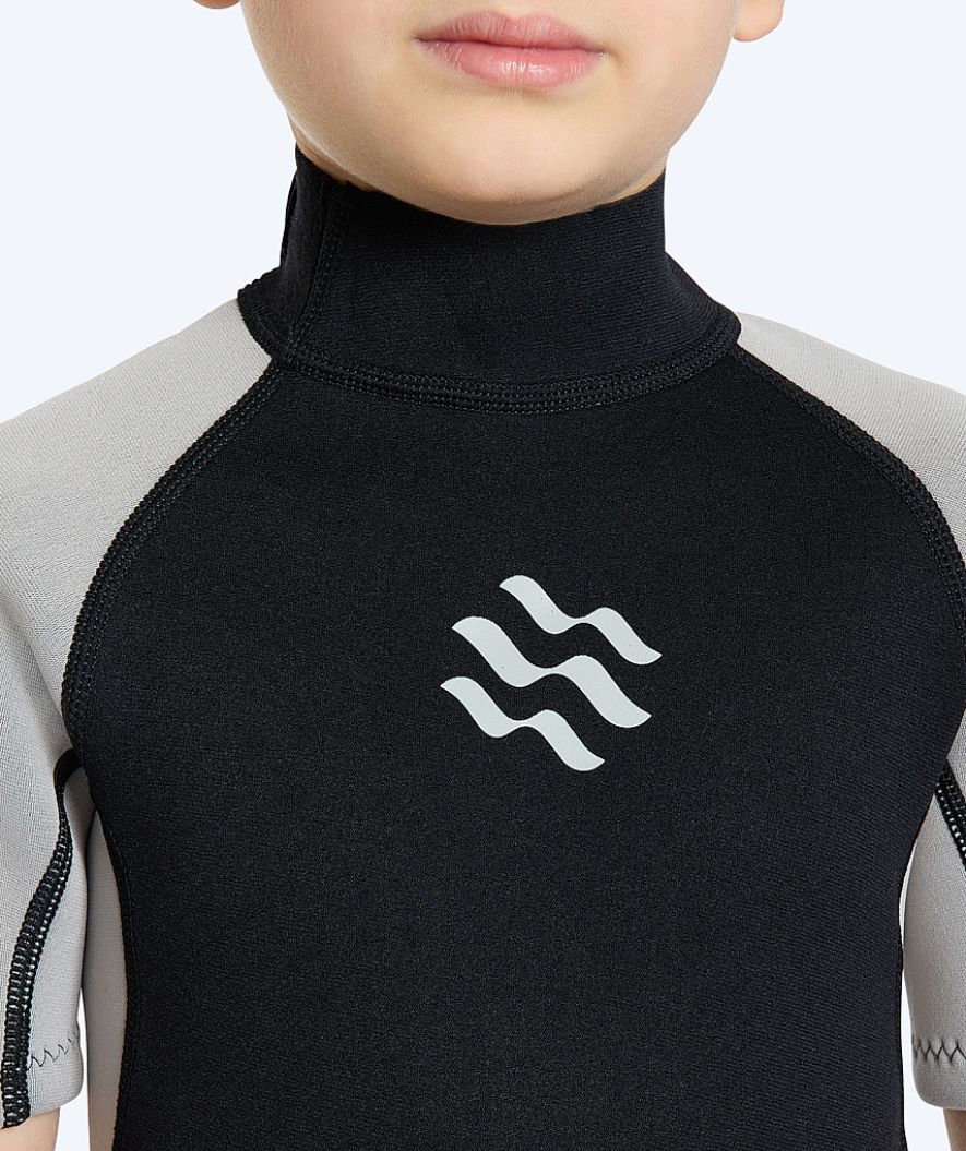 Watery wetsuit for kids - Short Sleeve Duncan (3mm) - Black - Image 6