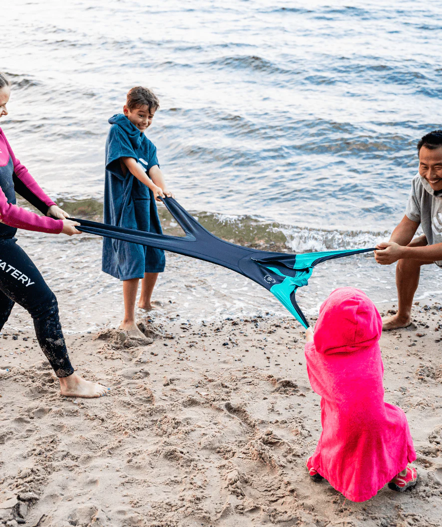 Watery UV wetsuit for kids - Calypso Full-Body - Green/black - Image 12