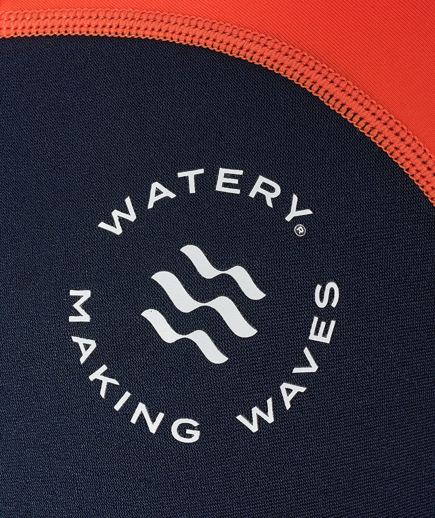Watery UV wetsuit for kids - Calypso Full-Body - Orange/blue - Image 13