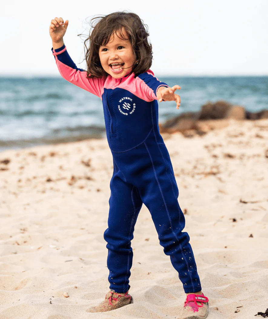Watery UV wetsuit for kids - Calypso Full-Body - Pink - Image 6
